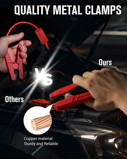 GOOLOO GP4000 Jump Starter 4000A Peak Car Starter (All Gas,up to 10.0L Diesel Engine) SuperSafe 12V Lithium Jump Box,Auto Battery Booster Pack,Portable Power Pack with USB Quick Charge and Type C Port