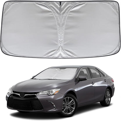 KAYZT Windshield Sun Shade for 2019-2025 2026 Chevy Silverado 1500 /GMC Sierra 1500 2500HD 3500HD Foldable Sunshade Front Window Custom Fit Car Accessories - Colors A