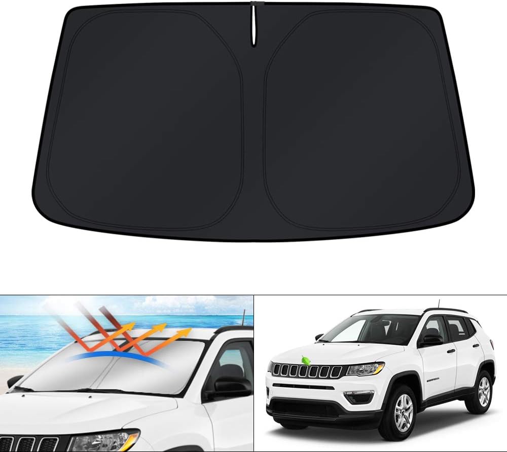KUST Windshield Sun Shade for Toyota RAV4 2019-2022 2023 2024 2025 2026 Window Accessories Shade Sun Visor Cover Foldable Block UV Rays - Colors E