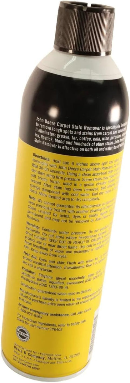 John Deere Original Equipment Carpet Stain Remover, 532 ml (18 Oz) - TY16403