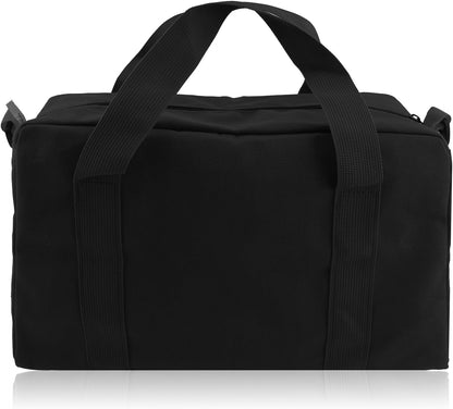 Small Tool Bag,Close Top Wide Mouth Tool Organizer Bag,Large Capacity Tool Bags for Men,Canvas Tool Storage Bag for Storage Handbag for Screwdrivers,Wrench,Pliers Hand Tools (black, 12 Inch)