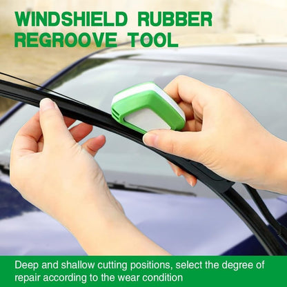 Car Windshield Wiper Regroover Tool | Portable, ABS, Vehicle Wiper Restorer, With Sponge, Universal