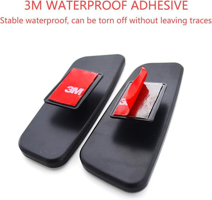 WildAuto Blind Spot Mirror, Rectangle Adjustable Car Auxiliary Universal Wide Angle Mirror for Universal Cars (Adhesive, 2pcs)