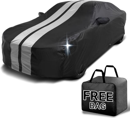 iCarCover Premium Car Cover for 1970-1972 Chevy Monte Carlo Heavy Duty Waterproof All-Weather Automobiles Custom Fit Indoor Outdoor UV Snow Protection Covers with Straps and Bag - Colors C