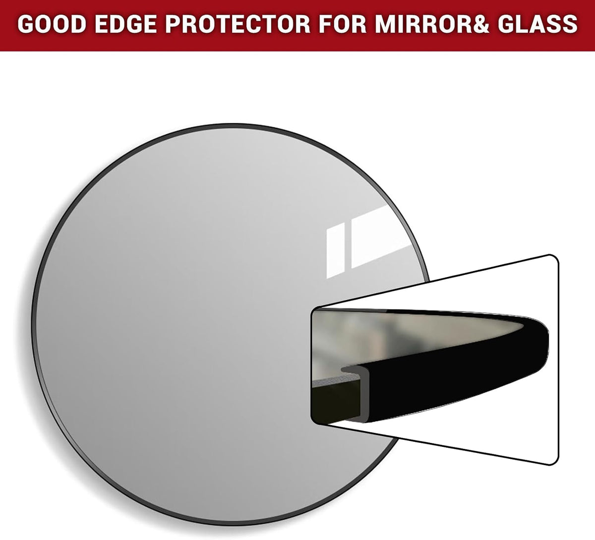 Rubber Edge Trim, 1/16" Self Adhesive Flexible U Channel Edge Protecter for Sheet Metal, Car Doors, U Shaped Sharp Edge Guards, Fit for 0-5/64" Wide Edge, Black Color, 10Ft, EPDM Material