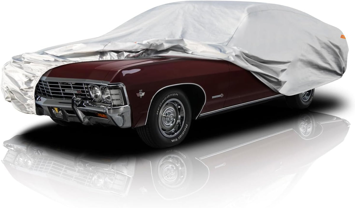 Kayme Sedan Car Cover Waterproof All Weather for Automobiles - See Vehicle Size Chart for Accurate Fit - Outdoor Full Exterior Cover Sun Rain Snow UV Protection with Zipper. Size A4 (See Size Chart)