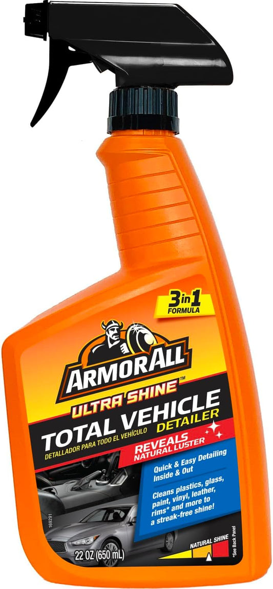 Armor All Ultra Shine Total Vehicle Detailer by Armor All, Car Detailer Spray for Interior and Exterior Use, 22 Fl Oz