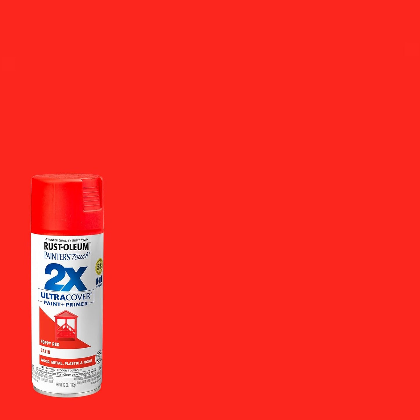 Rust-Oleum 334029 Painter's Touch 2X Ultra Cover Spray Paint, 12 oz, Gloss Clear - Colors B