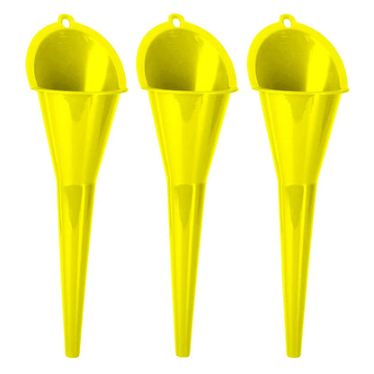 Long Neck Funnel, Oil Funnels for Oil Change, Long Funnels for Transmission Fluid, Automotive Funnel for Gas & Lubricants (12.0 Fluid Ounces, Red)