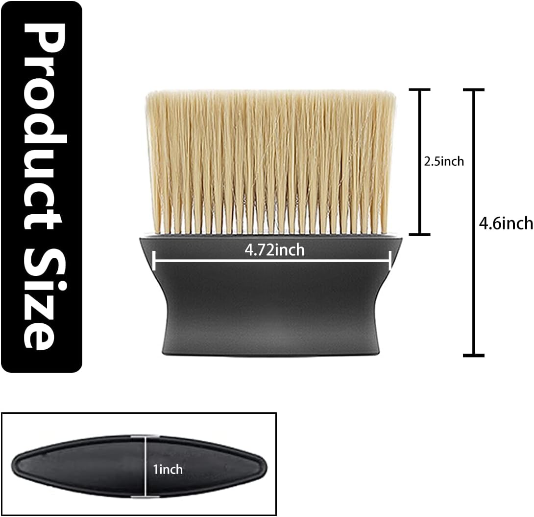 Ziciner 2 PCS Double Head Brush for Car Clean, Soft Auto Interior Duster Detailing Brushes, Universal Vehicle Dashboard Screen, Air Vents, Computer etc Cleaning Tool Accessories (Black)