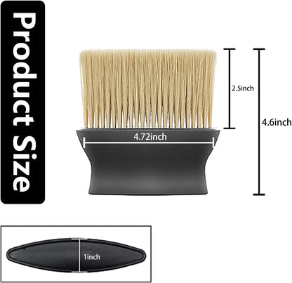 Ziciner 2 PCS Double Head Brush for Car Clean, Soft Auto Interior Duster Detailing Brushes, Universal Vehicle Dashboard Screen, Air Vents, Computer etc Cleaning Tool Accessories (Black)