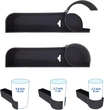 BAILISI Car seat gap filler organizer,multifunctional car seat organizer,Adjustable Cup Holder car console side storage box Holders phone, sunglasses,car accessories(Black)