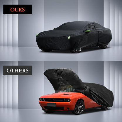 Car Cover Custom Fit for Toyota Corolla 2000-2025, Honda Civic 1991-2025, Waterproof All Weather Full Exterior Cover Rain Sun Protector Car Cover with Door Zipper