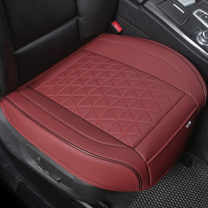 Black Panther Luxury Faux Leather Car Seat Cover Front Bottom Seat Cushion Cover, Anti-Slip and Wrap Around The Bottom, Fits 95% of Vehicles - 1 Piece,Black