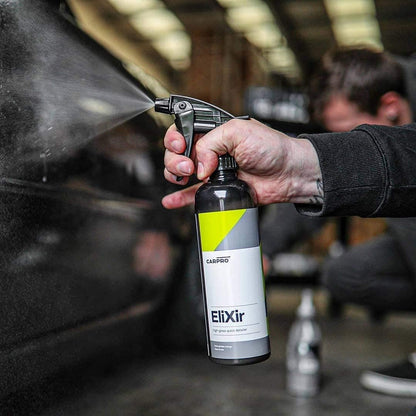 CARPRO EliXir Quick Detailer with Sprayer - Quick Detail Provides a Fast Layer of Depth, Gloss, and Hydrophobic Energy - Liter (34oz)