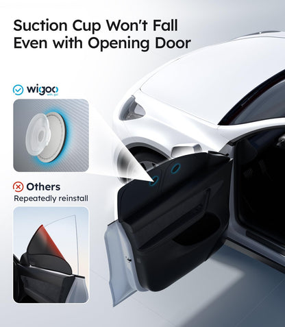 Wigoo 2026 Upgrade 8PCS Full Set Window Sunshade for Toyota 4Runner 2010-2024 [7-Layer Cooler & Blacker, Ice-Crystal Tech] with Windshield for Sun Block, Baby, Camping, Privacy Napping, Relax