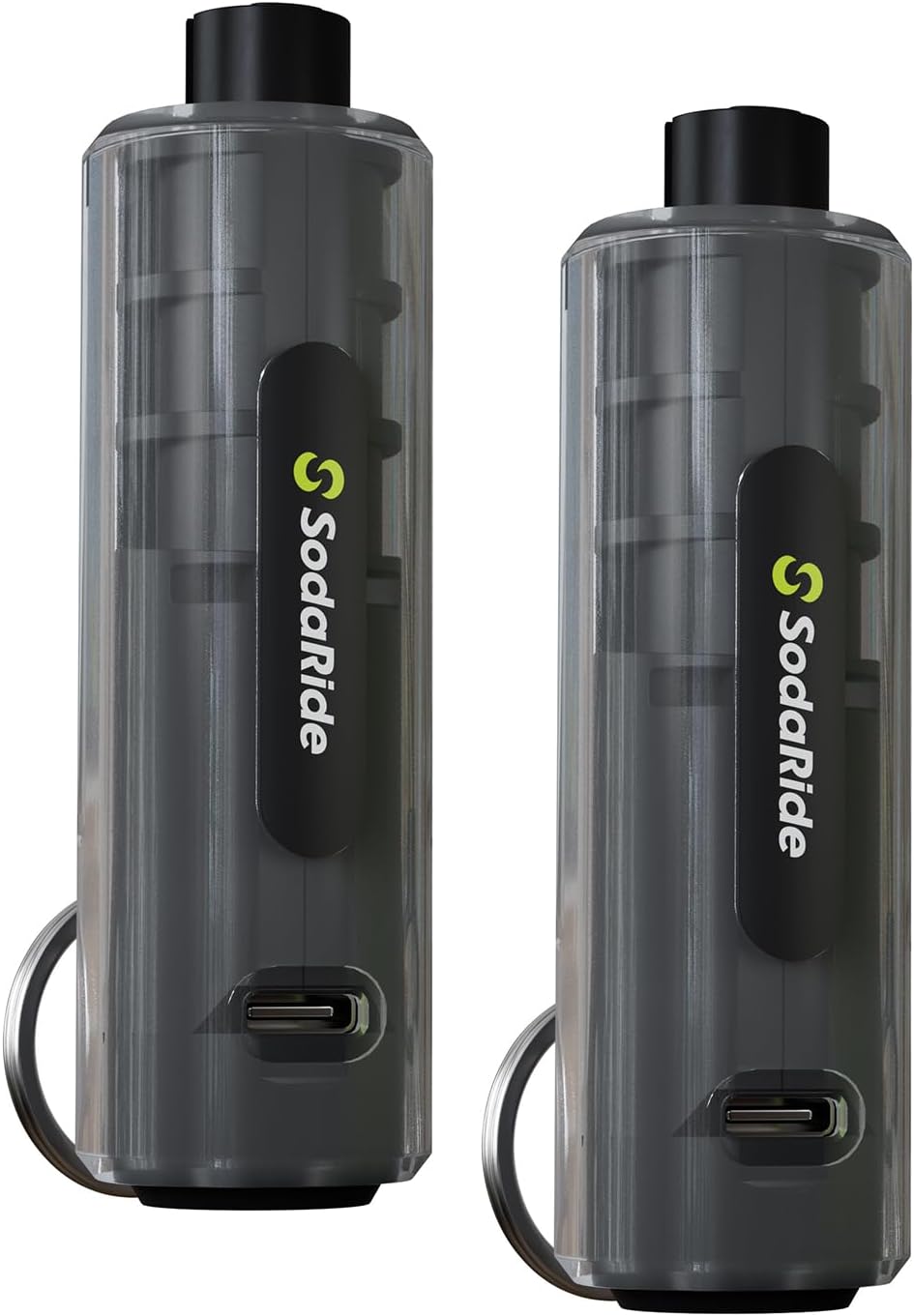 SodaRide Window Breaker Seatbelt Cutter with Flashlight,3 in 1 Car Escape Tool Key Chain,Safe Hammer Glass Breaker Under Water,2 Pack, Black Green