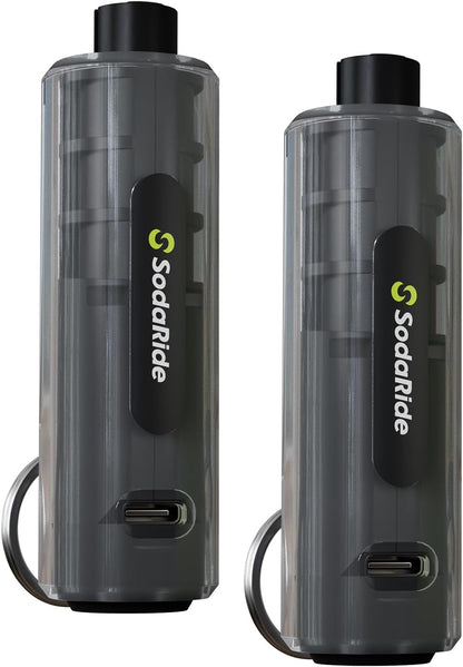 SodaRide Window Breaker Seatbelt Cutter with Flashlight,3 in 1 Car Escape Tool Key Chain,Safe Hammer Glass Breaker Under Water,2 Pack, Black Green