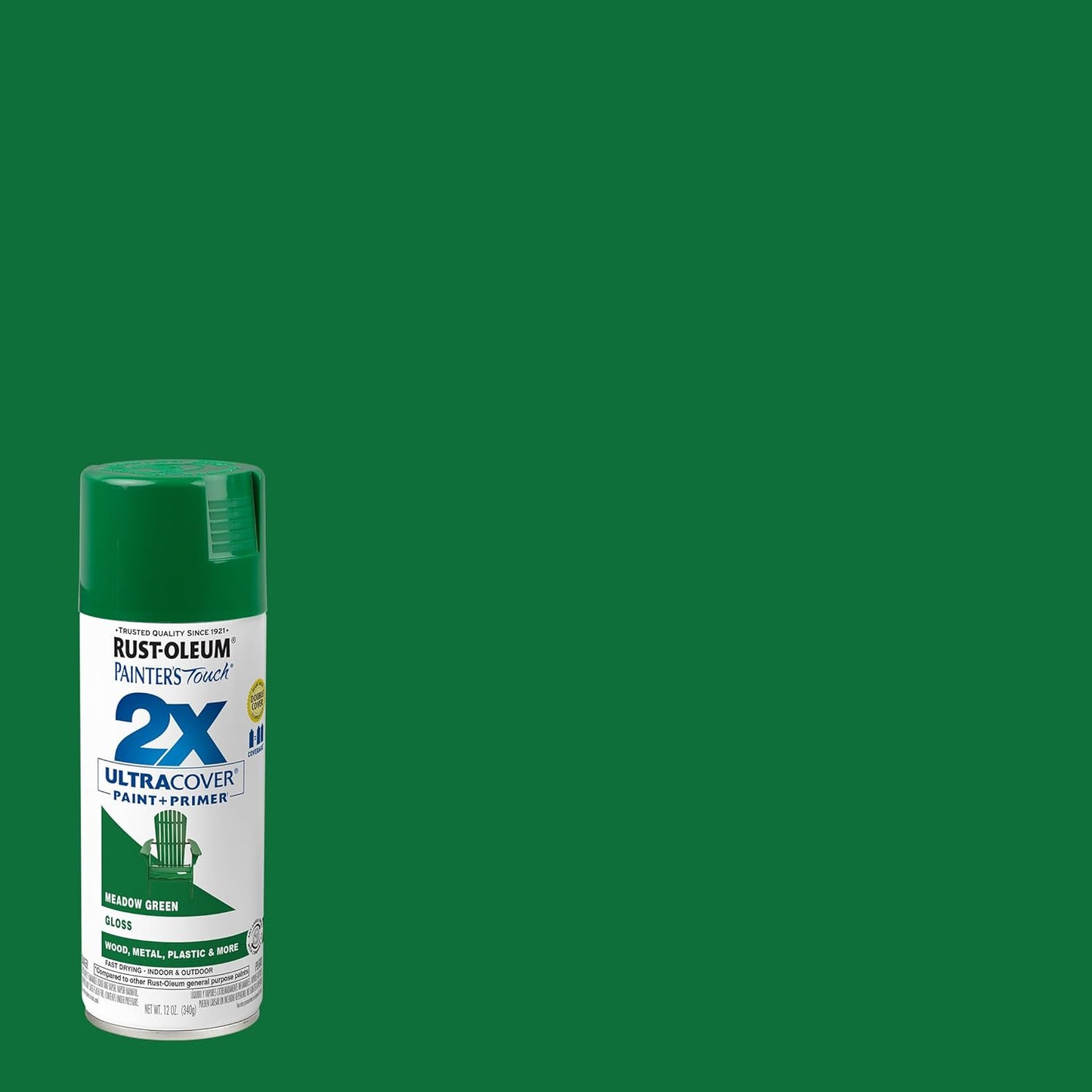 Rust-Oleum 334029 Painter's Touch 2X Ultra Cover Spray Paint, 12 oz, Gloss Clear - Colors E