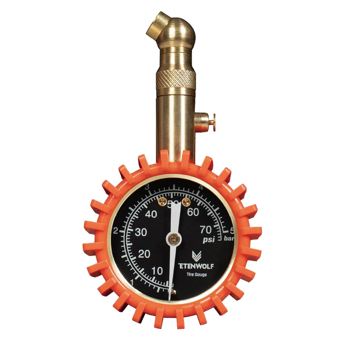 ETENWOLF Tire Pressure Gauge for Cars 0-75 PSI, Air Pressure Gauge with Large Glow Dial, Calibrated to ANSI B40.1 Grade A(Plus-Minus 1%), Tire Gauge for Tire Pressure Car Accessories (Black)