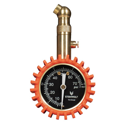 ETENWOLF Tire Pressure Gauge for Cars 0-75 PSI, Air Pressure Gauge with Large Glow Dial, Calibrated to ANSI B40.1 Grade A(Plus-Minus 1%), Tire Gauge for Tire Pressure Car Accessories (Black)