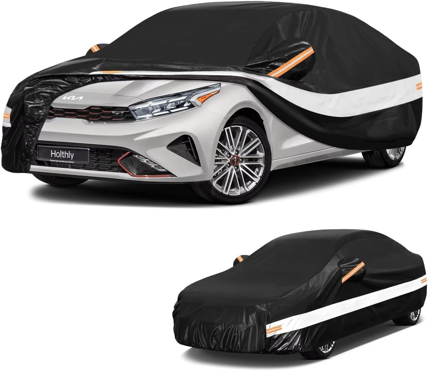 10 Layers Car Cover Custom Fit for Mercedes Benz C Class C250 C300 C43 C63 (1993-2026), Waterproof All Weather for Automobiles, Outdoor Full Cover Sun Dust Rain Protection with Cotton. Black - Colors C