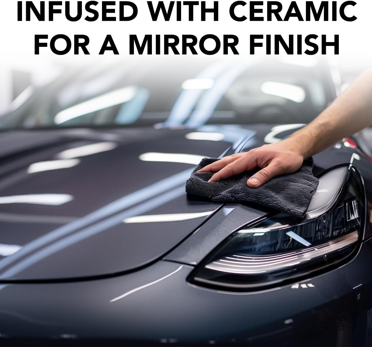 Waterless Car Wash Spray for Tesla, No Hose Needed | Biodegradable, Safe on Wraps, for Tesla Cleaning Products Exterior, UV & Ceramic Protection, for Tesla Model 3 Y S X Car Accessories 2025