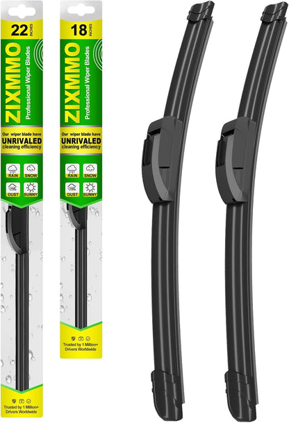 QUALITY 26in + 18in Premium All-Season Windshield Wiper Blades for Original Equipment Replacement(Set of 2) - Colors B
