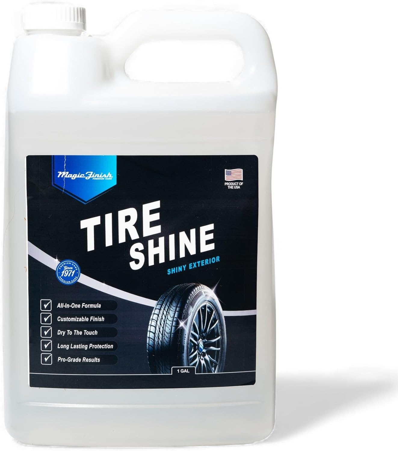 Magic Finish Wheel Cleaner (16 fl oz) – Premium Wheel Cleaner Spray for Brake Dust and Grime with Fast Cling Formula – Car Cleaning Supplies for Chrome, Alloy, Painted Wheels & Powder-Coated Finishes
