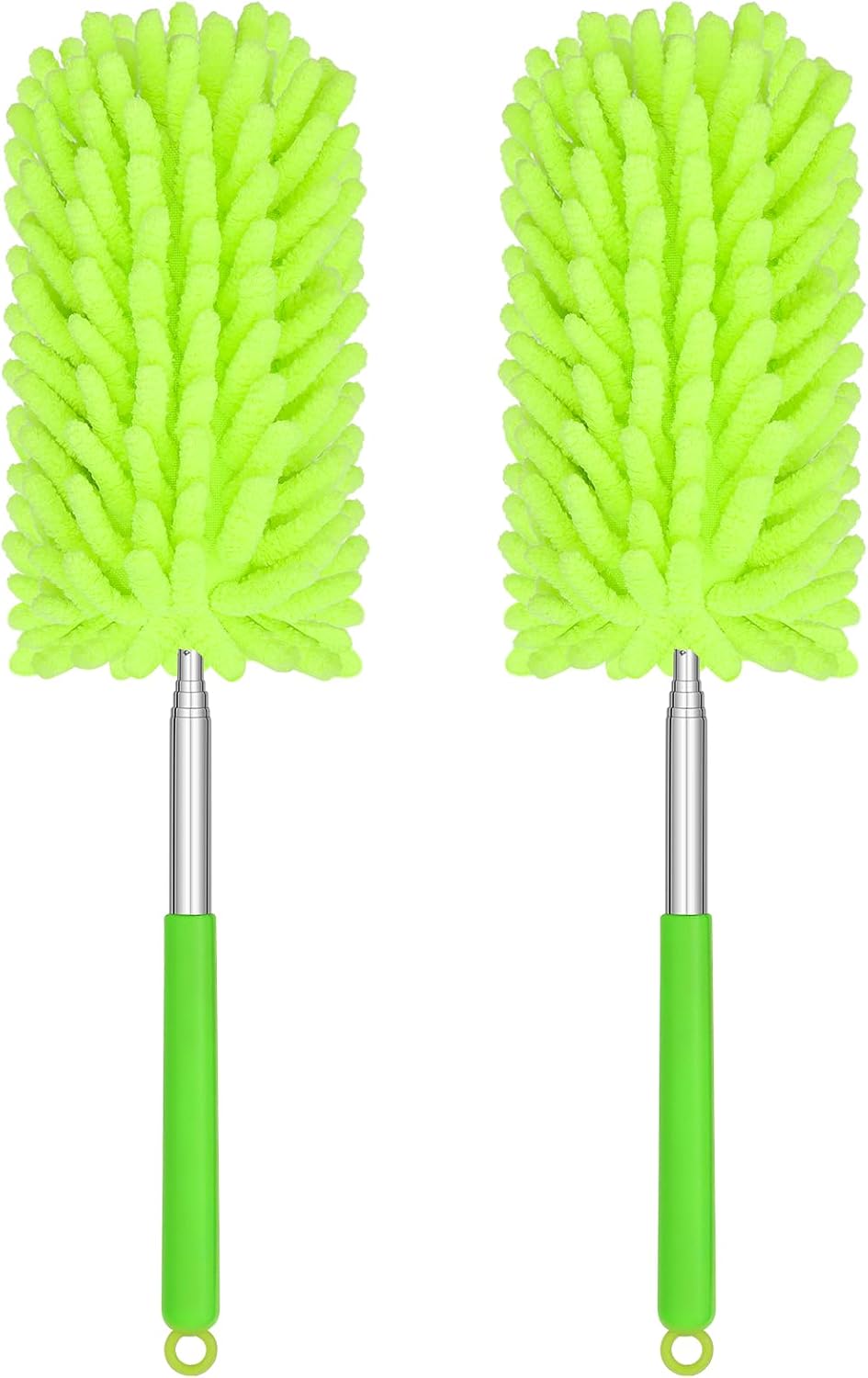 Mini Duster for Cleaning, 360° Bendable Hand Dusters with Extension Pole, Washable Small Duster for Car Interior, Office, Furniture