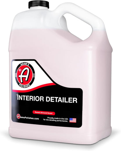 Adam's Polishes Interior Detailer 16 fl. oz (Sweet Almond) - Total Car Interior Cleaner, Protectant & Dressing | All Purpose Cleaner & Leather Conditioner | Vinyl, Dashboard, Screen, Seat Cleaner