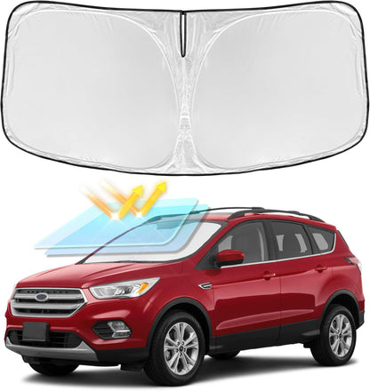 for Toyota Tacoma 2016-2023 2024 2025 2026 Sun Shade Sunshade Windshield Cover - 4 Layers Front Window Shade Custom Fit Tacoma 2Dr 4Dr Pickup Sun Visor 240T Shade Blocks UV Rays Car Accessories - Colors B