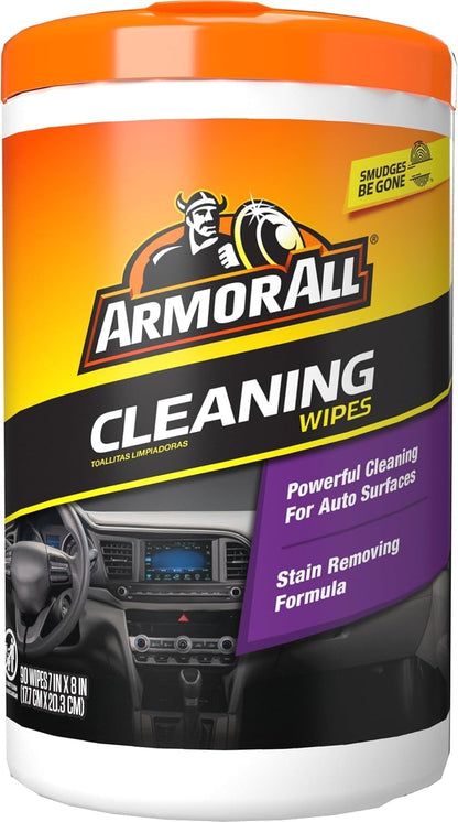 Armor All Car Cleaning Wipes 90-Count - Convenient Car Interior, Dashboard, Leather, Fabric & Vinyl Wipes, Gift for Car Lovers