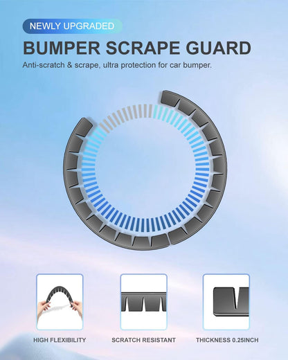 4 Pack Bumper Scrape Guard for Cars Front Bumper Protector Luxury car for Cars Anti-Scratch Bumper Scrape Guard Skid Plate DIY Kit Bumper Buddy