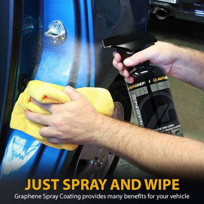AutoDepth Graphene Ceramic Spray Coating, for Superior Protection & High Shine, Hydrophobic Car Coating Spray, for Car, Boat, Rv, Truck, Alloys, Lasts Upto 12 Months