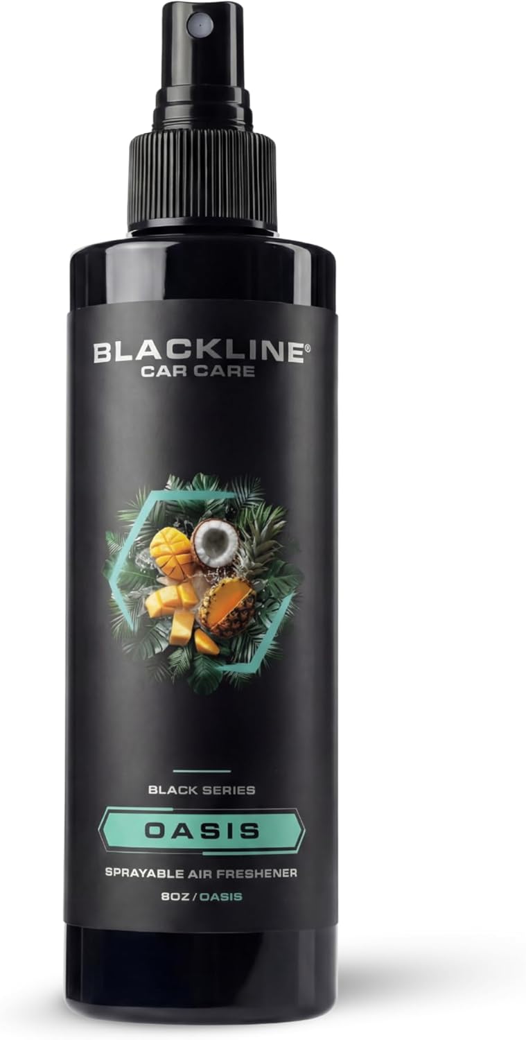 Blackline Car Care - Ocean Breeze Car Air Freshener Spray, Premium Odor Eliminator for Cars, Trucks, RVs, SUV, or Home Use - 8 fl OZ - Air Freshener - Ocean Breeze Spray