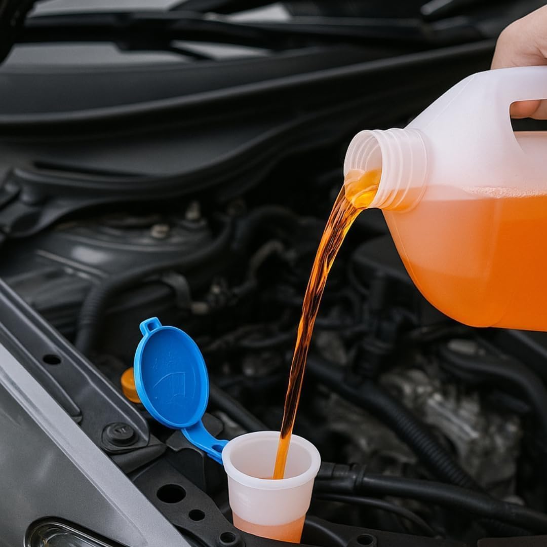 ABRO Windshield Washer Fluid Ready to Use Formula - 1 Gallon, Pre-Mixed, Streak-Free Cleanliness, 2-In-1 Removes Bugs & Tar