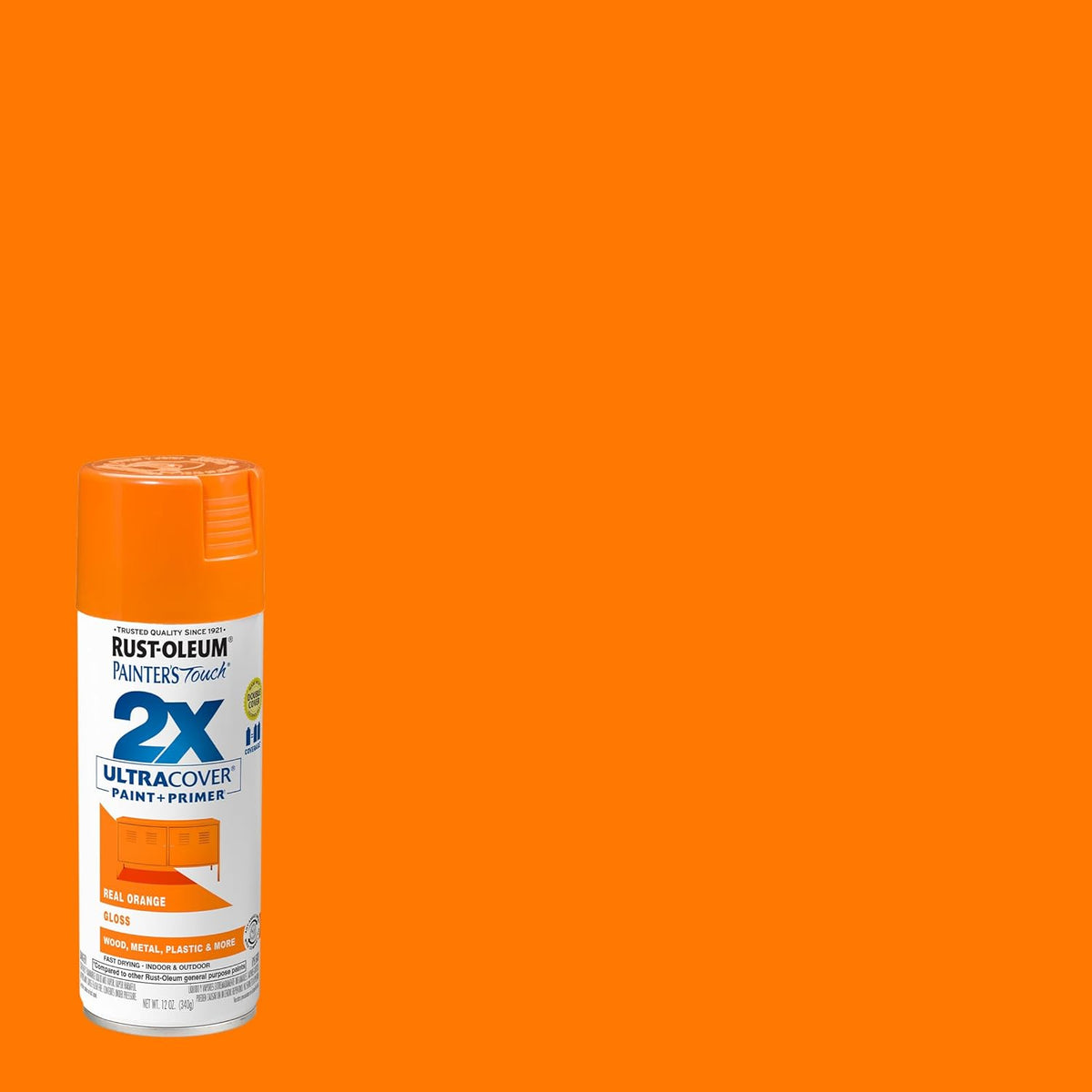 Rust-Oleum 334029 Painter's Touch 2X Ultra Cover Spray Paint, 12 oz, Gloss Clear - Colors D