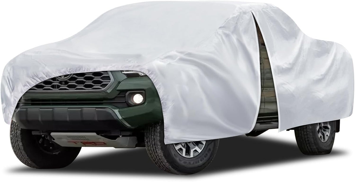 6 Layers Car Cover Waterproof All Weather for Automobiles, Size A3 with Zipper Cotton Fit for Toyota Camry, Honda Accord, Ford Mustang, Chevy Camaro/Malibu,Kia Optima/K5 (187-198 inch)