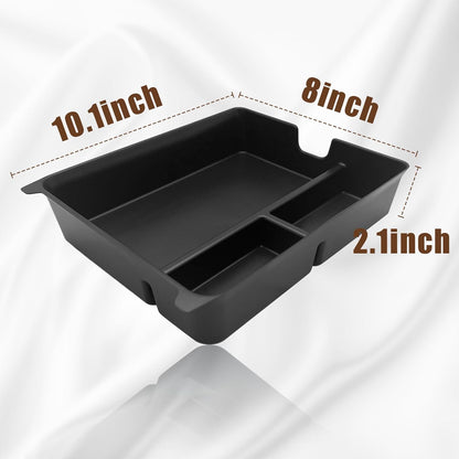 Muslogy Center Console Organizer Compatible with Honda Pilot 2023 2024 2025 2026, 2024-2026 Ridgeline/Passport Center Console Storage Box Divider Inserts Interior Accessories ABS Material(Gray)