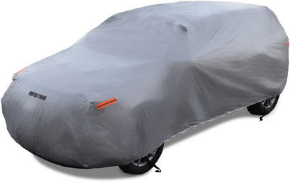 Motor Trend SafeKeeper Heavy Duty Car Cover Waterproof All Weather, Multi-Layered Truck SUV Car Cover for Snow Rain Sun UV Protection, Full Exterior Car Covers for Automobiles (Fits up to 190" Length)
