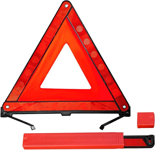 Warning Triangles, Foldable Car Road Warning Reflective Triangles, Emergency Triangle for Vehicles Breakdown, Slow Moving Vehicle Triangle Reflector Safety Triangle Kit