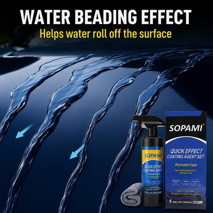 Sopami Ceramic Paint Sealant, Ceramic Coating Maximum Gloss & Shine ceramic wax, car coating spray Extremely Hydrophobic Ceramic Spray Coating for Cars, RVs, Motorcycles, Boats, and ATVs