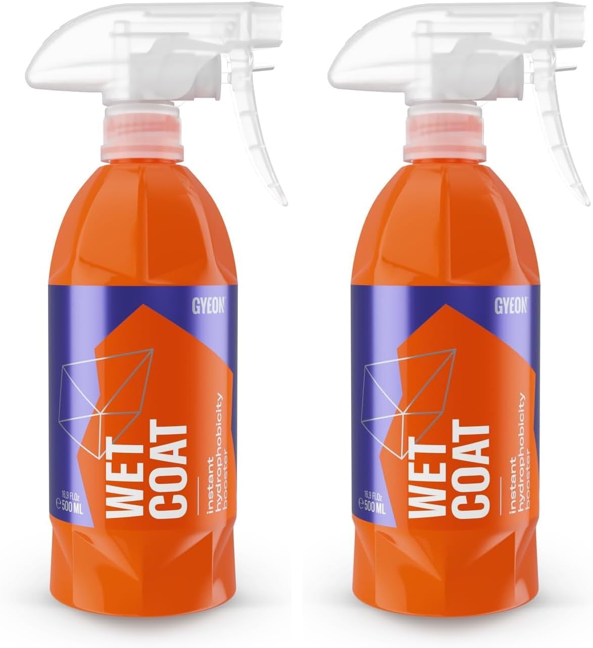 GYEON Wet Coat 500ml - Hydrophobic Ceramic Spray Coating for Cars - High Gloss Solutions for Your Car Paint Wheels and Glass - Spray On Rinse Off Easy DIY Use Formula