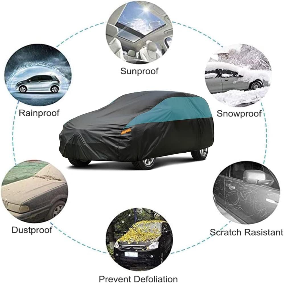 GUNHYI Car Cover for Automobiles All Weather Waterproof, Universal Fit Sedan Chevrolet Corvette, Ford Fusion, Kia Stinger, Nissan Maxima, Buick Regal, Subaru Legacy, Honda Accord etc.