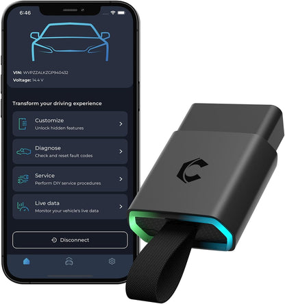 Carista EVO - Bluetooth OBD2 Scanner - Car Diagnostic Tool & Code Reader with Access to Diagnostics, Customizations, Service Tools & Live Data (Subscription Required)