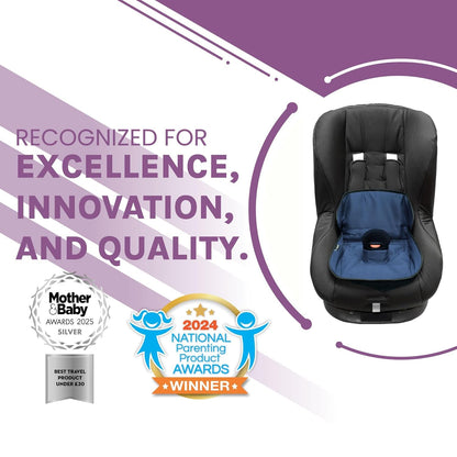 Lynmark® Potty Training Car Seat Protector Cover - Waterproof Soft Piddle Pads for Toddlers and Baby Carseat - Travel-Friendly Universal Washable Liner Mat for Spills, Nappy Leaks, Accidents - Black