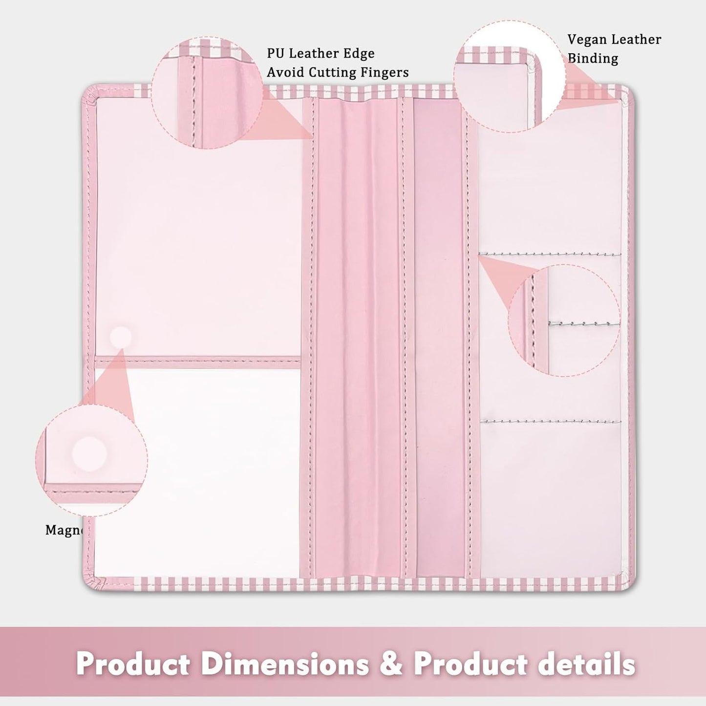 Car Registration and Insurance Holder, Auto Truck Document Holder with Magnetic Shut, Vehicle Glove Box Car Organizer, Interior Car Accessories for Women Men (Bow)