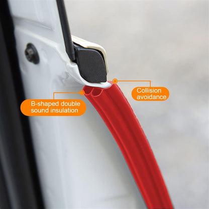 Osilly Car Door Edge Guards, 16Ft Rubber Seal Car Door Edge Trim, U Shape Door Edge Protector Guard, Aluminum Weather Proofing Automotive Door Edge Molding Protection for Most Car (Black)