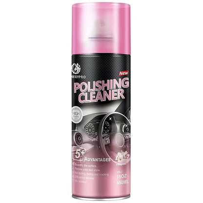 DONKEYPRO Interior Car Cleaner & Polishing - Repels Dust & Staining, Restores & Protects Plastic, Vinyl, Leather, Dashboard - UV Guard, Anti-Aging, Exterior & Interior Car Detailer Spray (3 x 15oz)